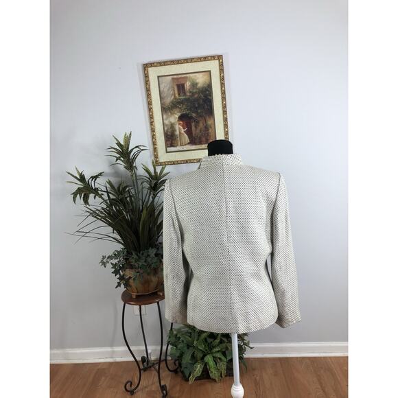 Liz Clairborn Women Jacket 12P Open 3 Button Front Office Siren Clueless Preppy - Picture 3 of 8